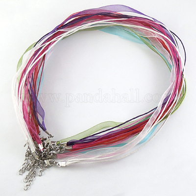 Organza Ribbon Necklace Cord with Clasp