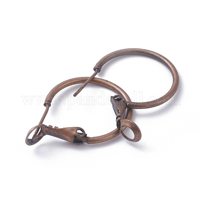 Orecchini a cerchio in ottone&nbsp;KK-I665-26A-R-1