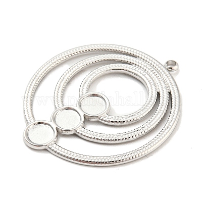 Подвеска-кабошон из не тускнеющей нержавеющей стали 304 X-STAS-P333-03P-1