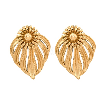 Серьги-гвоздики из нержавеющей стали 304 EJEW-Z098-08G-1