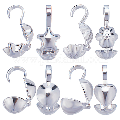 40 шт. 4 латунных наконечника для бусин KK-BBC0010-53-1