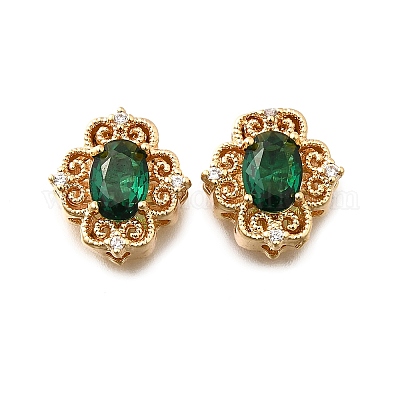 Латунные стеклянные бусины KK-M318-46G-03-1