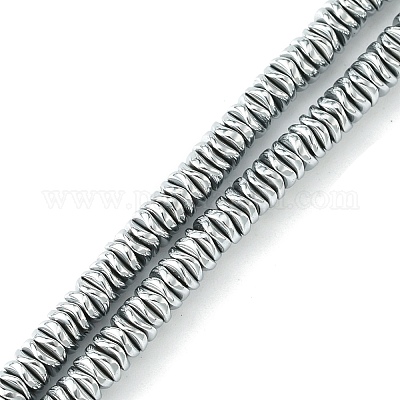 Гальванические нити из синтетических немагнитных гематитовых бусин G-H020-M01-12-1