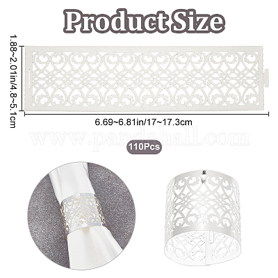 Металлические кольца для бумажных салфеток AJEW-WH0270-56A-1