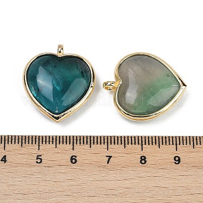 Естественный зеленый подвески флюорита G-K347-10G-06-1