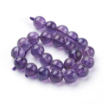 Natürlichen Amethyst Perlen Stränge&nbsp;X-G-G099-8mm-1-1