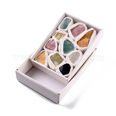 Грубые необработанные бусины из натуральных смешанных драгоценных камней G-K314-06-1