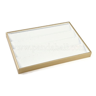 4 ряд лотков для сережек из искусственной кожи CON-G023-03-1