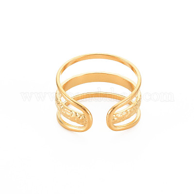 15 Bases De Bague Vierges 17mm - Acier Inoxydable - Ouvertes Et Réglables - Pour Création Bijoux DIY