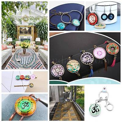 Кабошоны из стекла GGLA-R040-25mm-03-1