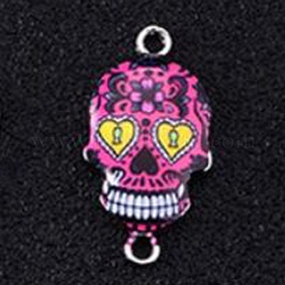 Соединители звеньев сплава эмали&nbsp;ENAM-WH0054-06C-1