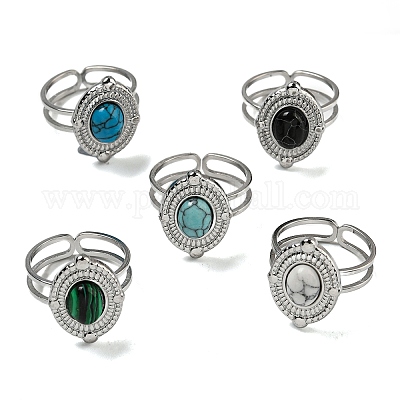 Овальные открытые манжетные кольца из нержавеющей стали 304 STAS-Z060-12P-1