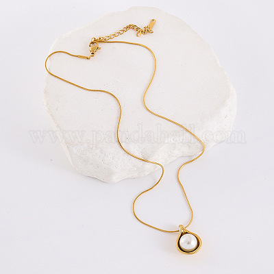 Элегантные ожерелья с подвесками в виде листьев из нержавеющей стали 304 AK2921-1