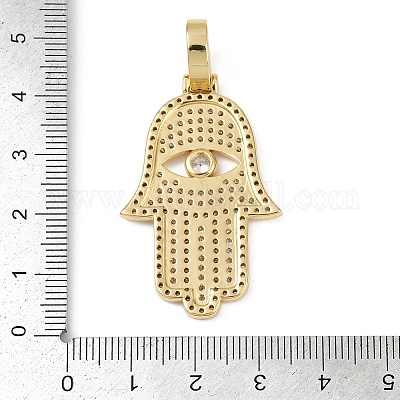 Латунные микро проложить кубического циркония подвески KK-R224-09G-1