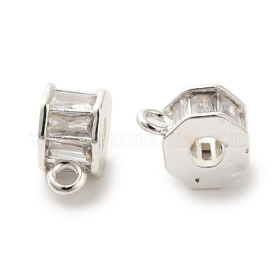 Колонна латунные микропаве кубический цирконий трубчатые дужки KK-C072-05B-S-1