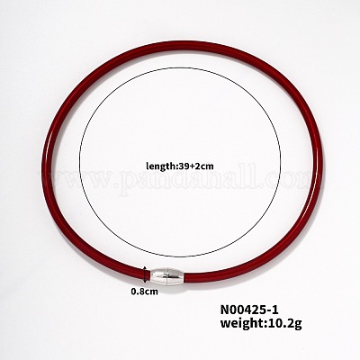 Простые силиконовые колье-чокеры в стиле хип-хоп-рок с магнитной застежкой EI0010-1-1