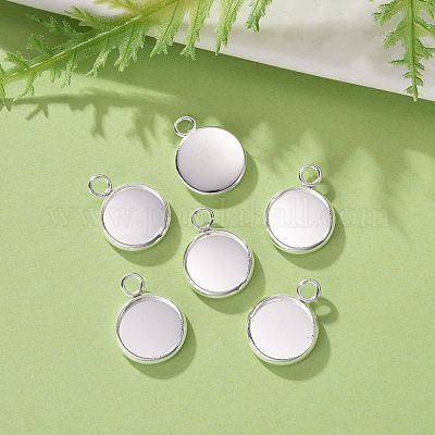 Оправы для подвесок из нержавеющей стали 304 в виде кабошонов STAS-F191-14S-B-1