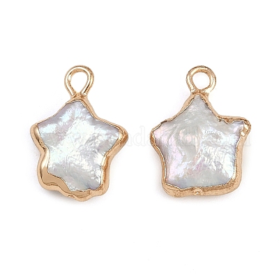 Натуральные кеши жемчужные подвески KK-D423-07G-1