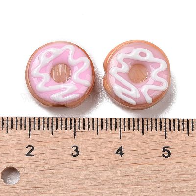 Нити эмалевых бусин лэмпворк ручной работы LAMP-A001-F01-1