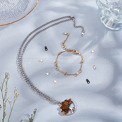 80 шт. 4-х цветные цепные петли из нержавеющей стали 304&nbsp;STAS-UN0030-86-1