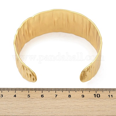 Браслеты-манжеты из нержавеющей стали 304 для женщин BJEW-Z097-11G-1