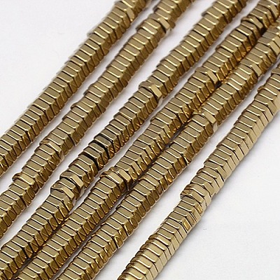 Гальванизировать немагнитных синтетический гематит бисер пряди G-J165-2mm-05-1