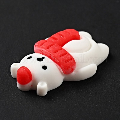 Кабошоны из непрозрачной рождественской смолы RESI-G039-10-1