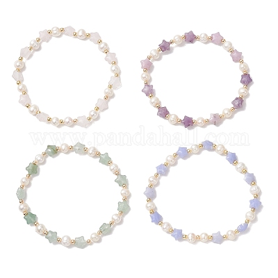 Браслеты из натуральных и синтетических драгоценных камней BJEW-JB12814-1