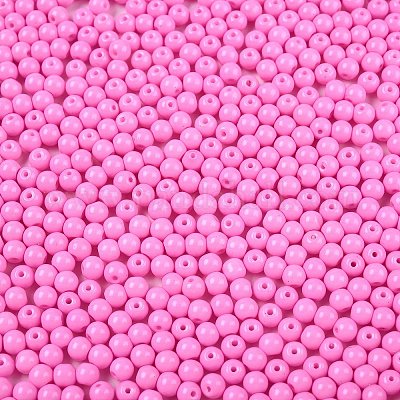 Непрозрачная выпечка окрашены стеклянные бусины DGLA-T004-03J-1