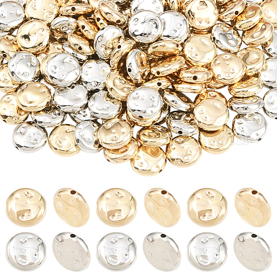 200шт 2 цвета пластиковые бусины ccb&nbsp;CCB-PA0001-19-1