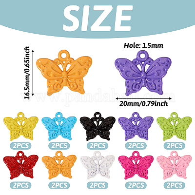 20 шт. 10-х цветные подвески из сплава FIND-TA0002-82-1