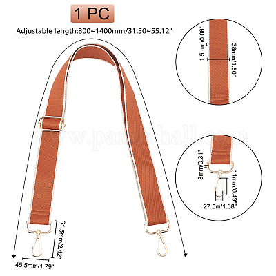 Buy LEATHER PURSE STRAPS 11mm Adjustable Crossbody Bag Strap Online in  India 