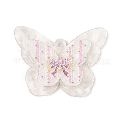 Подвески из акрила с непрозрачной печатью 3d OACR-R007-05D-1