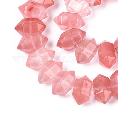 Вишневого кварца стеклянные бусы пряди G-T142-60-1