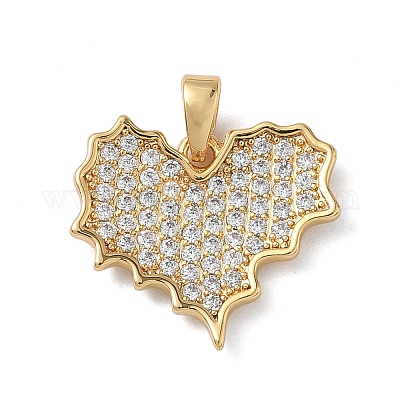 Латунные микро проложить кубического циркония подвески KK-C140-05E-G-1