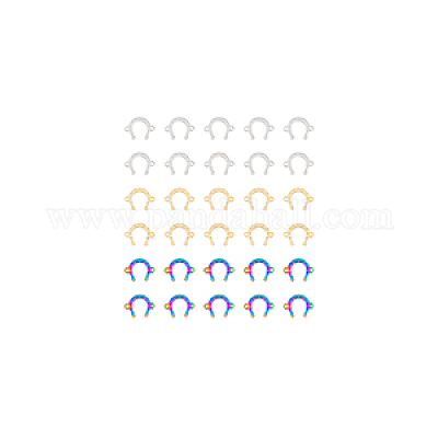 30 шт. 3 стиля 201 нержавеющая сталь и соединительные подвески из нержавеющей стали STAS-DC0013-57-1