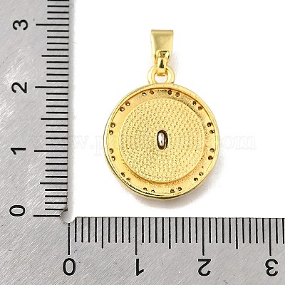 Латунные микро проложить кубического циркония подвески KK-Z102-07G-02-1