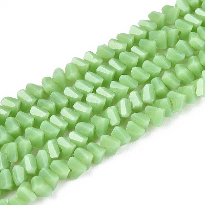 Непрозрачное стекло бисер нитей GLAA-N019-4mm-16-1