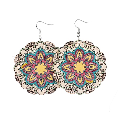 Болтающийся серьги EJEW-JE03013-M-1