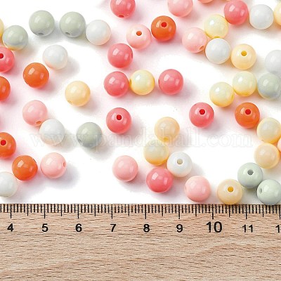 Непрозрачные акриловые бусины&nbsp;SACR-Q004-02A-1