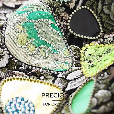 Preciosa® maxima crystal без горячей фиксации плоские камни Y-PRC-NSS8-70010-200-1