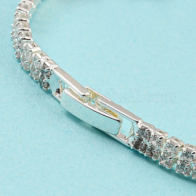 Браслет из латуни с прямоугольными звеньями BJEW-Q771-10S-1