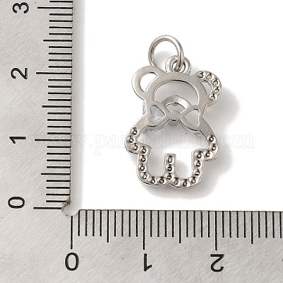 Латунные микро проложить кубического циркония подвески KK-C072-45P-1