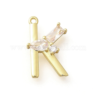 Латунные микро проложить кубического циркония подвески KK-M310-01G-11-1