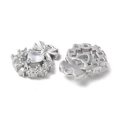 Латунные микро проложить кубического циркония подвески KK-F862-14P-1