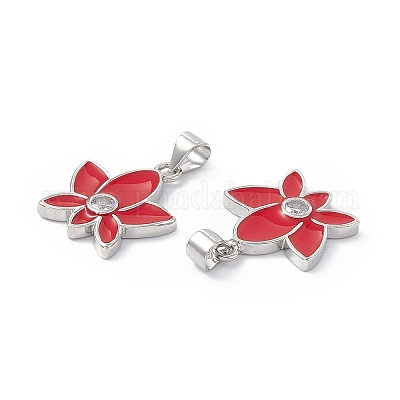 Подвески из латуни с эмалью в стойку KK-B065-05P-02-1