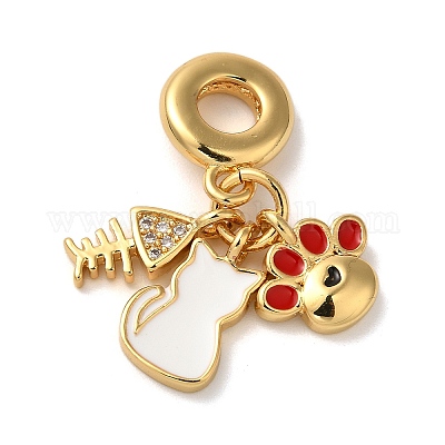 Покрытие стойки латунь микро паве прозрачный кубический цирконий KK-K345-04G-1