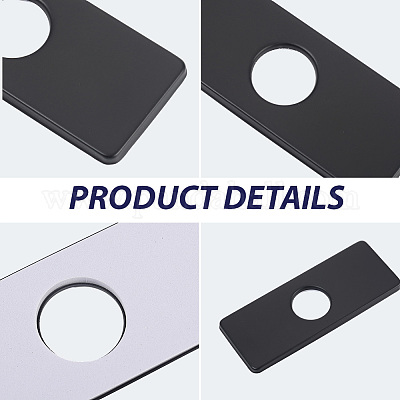 Прямоугольные заглушки для отверстий под краны из нержавеющей стали STAS-WH20001-18E-EB-1