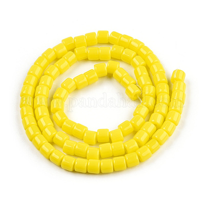 Opachi fili di perline di vetro solido&nbsp;GLAA-N047-09-F03-1