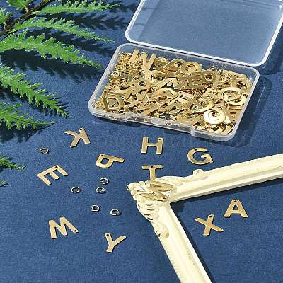 104 шт. 26 стиля буквы a~z 304 нержавеющая сталь буквы алфавита подвески STAS-FS0001-66-1